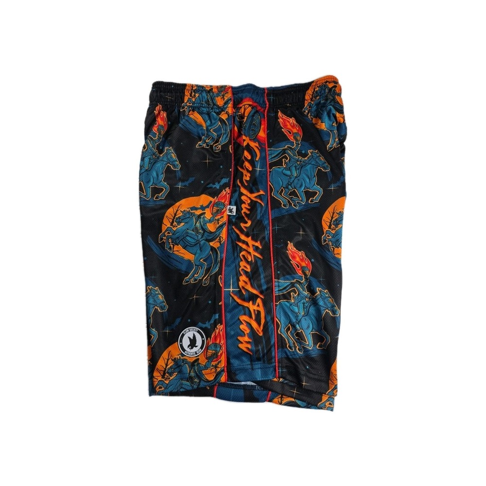 FLOW SOCIETY ATTACK SHORTS YOUTH XL HORSES AND FLAMES NWT